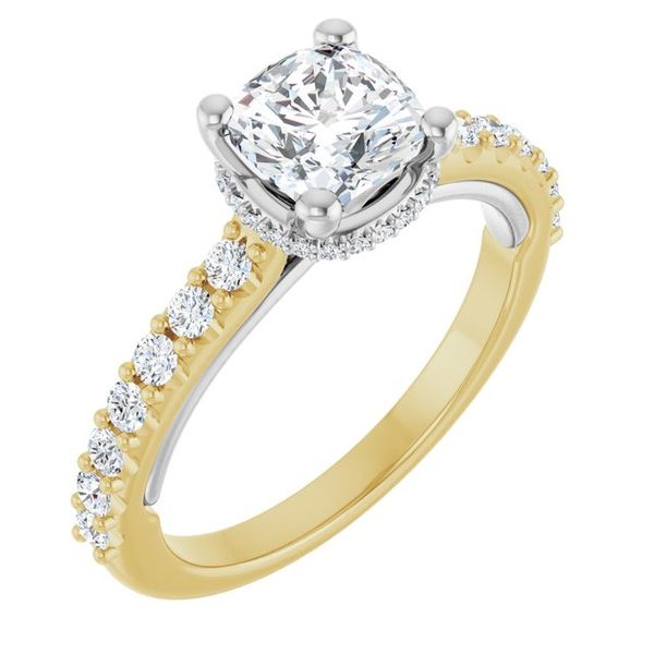 Hidden Halo-Style Engagement Ring