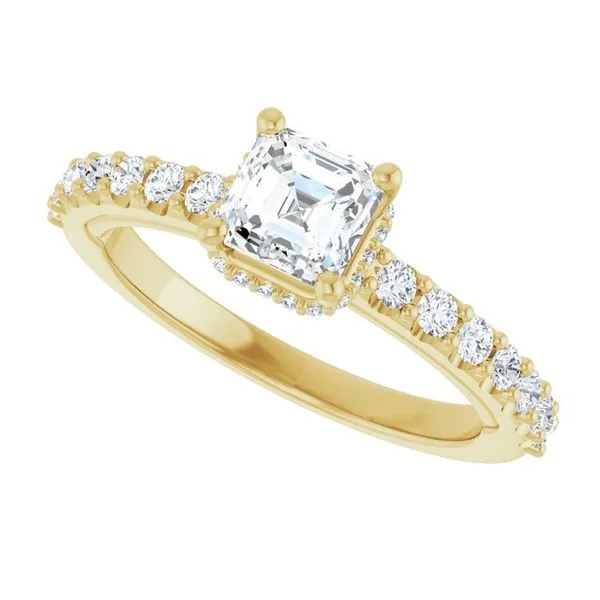 Hidden Halo-Style Engagement Ring Image 5 Raleigh Diamond Fine Jewelry Raleigh, NC