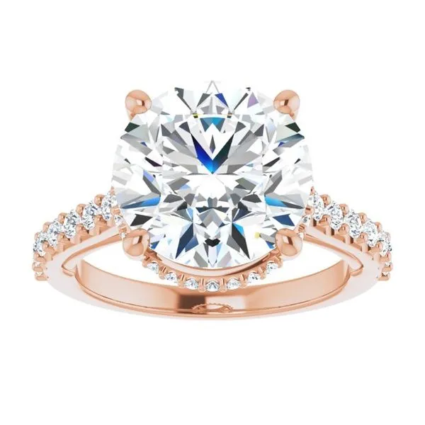 Hidden Halo-Style Engagement Ring Image 3 House of Silva Wooster, OH