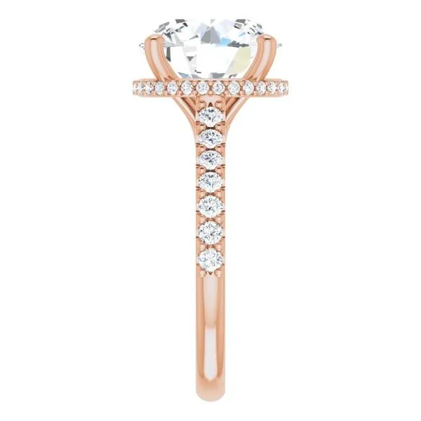 Hidden Halo-Style Engagement Ring Image 4 House of Silva Wooster, OH