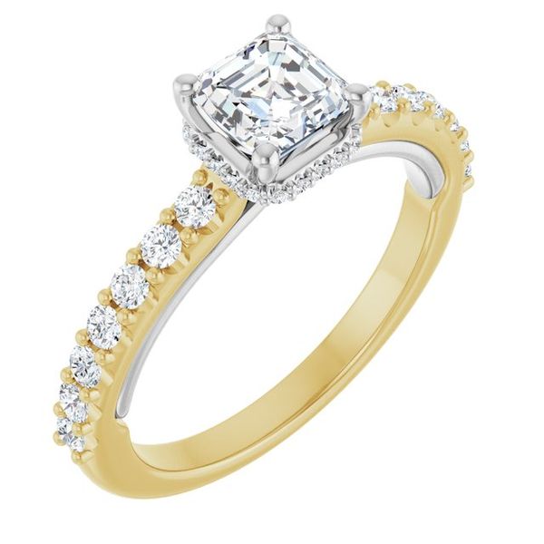 Hidden Halo-Style Engagement Ring