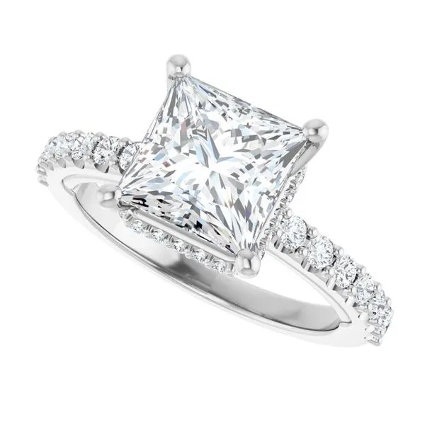 Hidden Halo-Style Engagement Ring Image 5 Austin's Fine Diamonds & Jewelry Lyndhurst, NJ