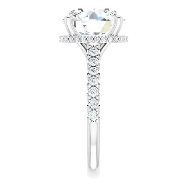 Hidden Halo-Style Engagement Ring Image 4 Golden Sails Jewelers, Inc. Saint Petersburg, FL
