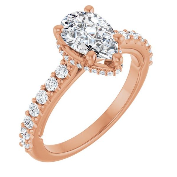 Hidden Halo-Style Engagement Ring