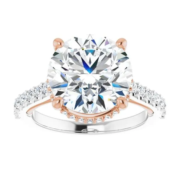 Hidden Halo-Style Engagement Ring Image 3 Clater Jewelers Louisville, KY