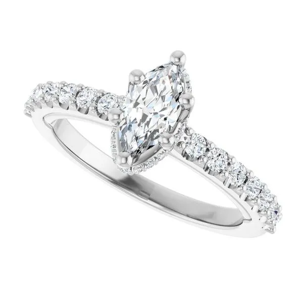 Hidden Halo-Style Engagement Ring Image 5 Arezzo Jewelers Elmwood Park, IL