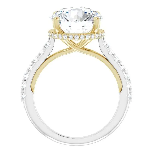 Hidden Halo-Style Engagement Ring Image 2 Golden Sails Jewelers, Inc. Saint Petersburg, FL