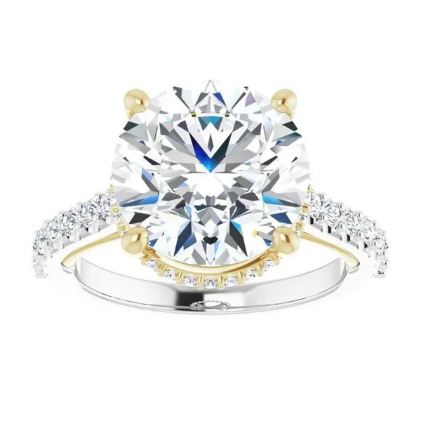Hidden Halo-Style Engagement Ring Image 3 Shipley's Fine Jewelry Hampstead, MD