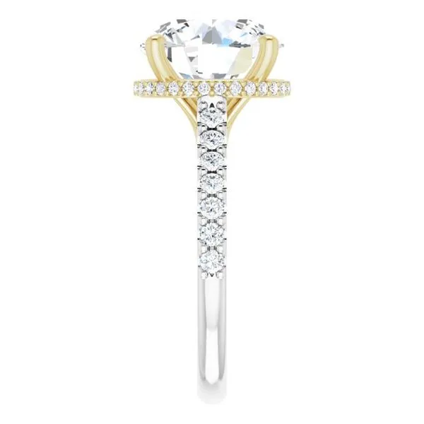 Hidden Halo-Style Engagement Ring Image 4 Clater Jewelers Louisville, KY