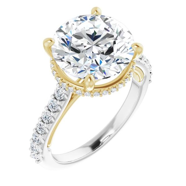 Hidden Halo-Style Engagement Ring