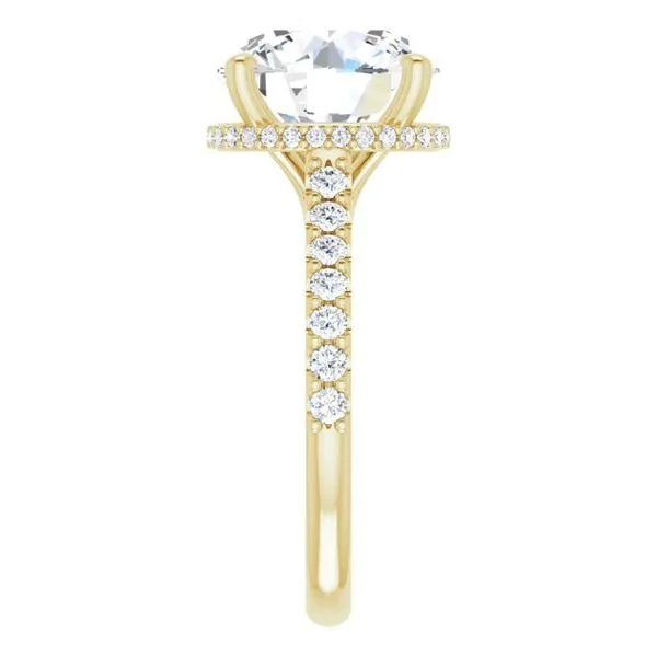 Hidden Halo-Style Engagement Ring Image 4 Clater Jewelers Louisville, KY