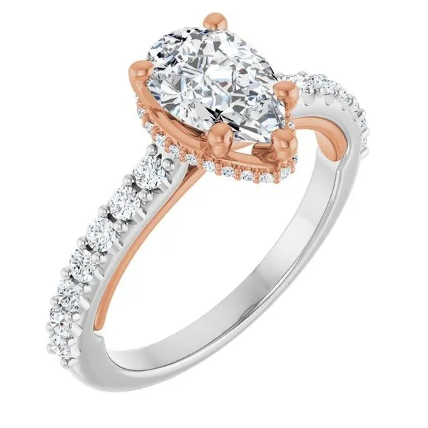 Hidden Halo-Style Engagement Ring Hudson Valley Goldsmith New Paltz, NY