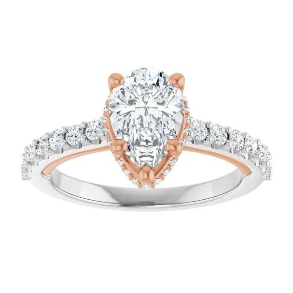 Hidden Halo-Style Engagement Ring Image 3 Clater Jewelers Louisville, KY