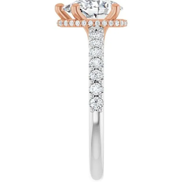 Hidden Halo-Style Engagement Ring Image 4 Hudson Valley Goldsmith New Paltz, NY