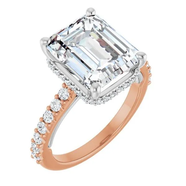 Hidden Halo-Style Engagement Ring