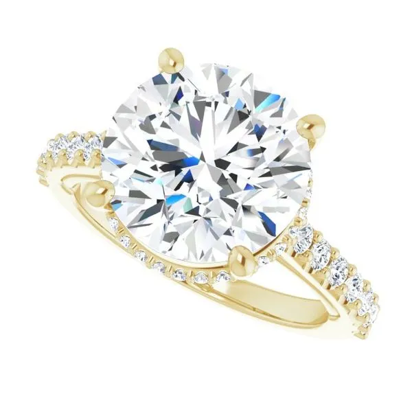 Hidden Halo-Style Engagement Ring Image 5 J. West Jewelers Round Rock, TX