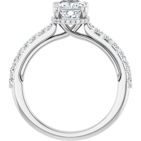 Hidden Halo-Style Engagement Ring Image 2 Arezzo Jewelers Elmwood Park, IL