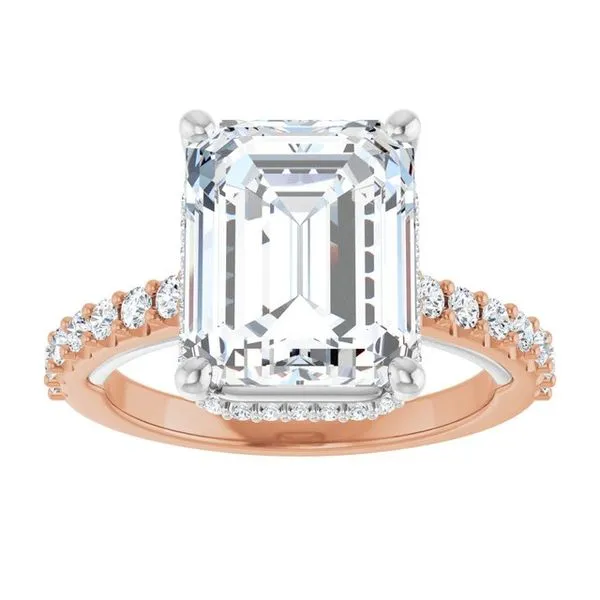 Hidden Halo-Style Engagement Ring Image 3 Clater Jewelers Louisville, KY