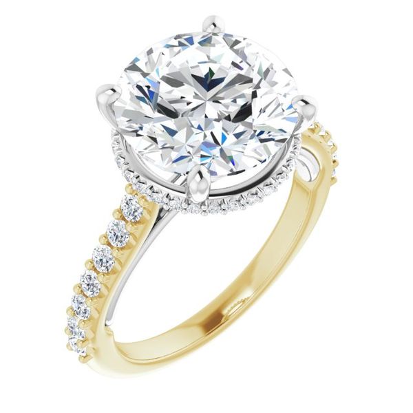 Hidden Halo-Style Engagement Ring