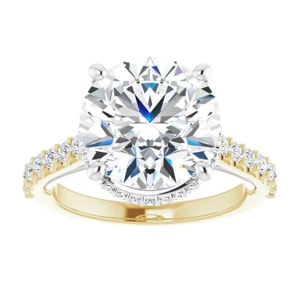 Hidden Halo-Style Engagement Ring Image 3 Berilian Jewelers Folsom, CA