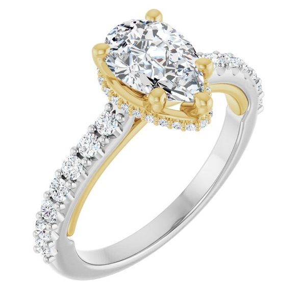 Hidden Halo-Style Engagement Ring