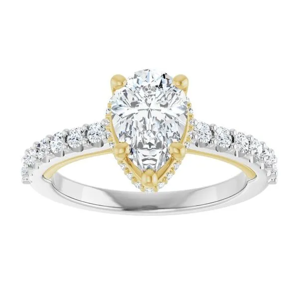 Hidden Halo-Style Engagement Ring Image 3 Arezzo Jewelers Elmwood Park, IL