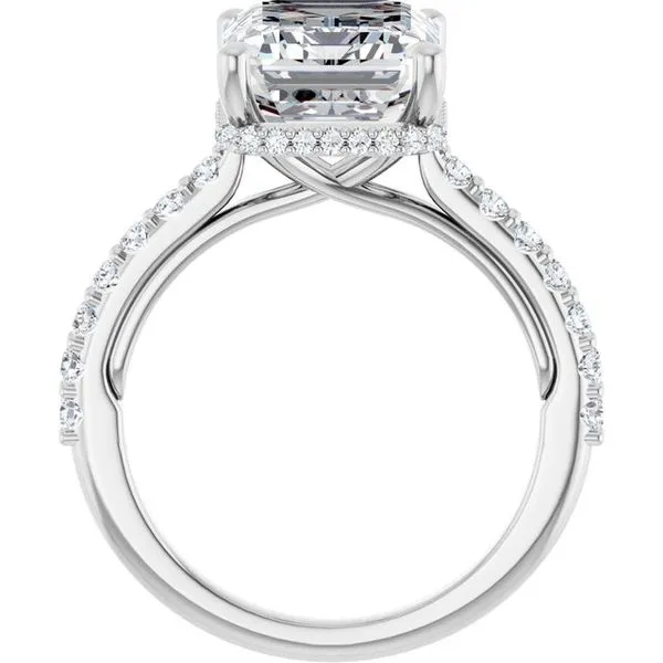 Hidden Halo-Style Engagement Ring Image 2 Clater Jewelers Louisville, KY