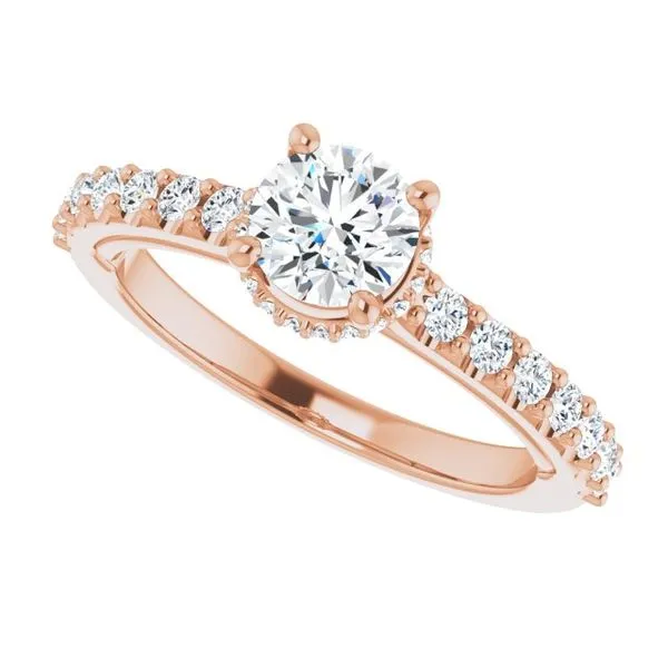 Hidden Halo-Style Engagement Ring Image 5 Arezzo Jewelers Elmwood Park, IL