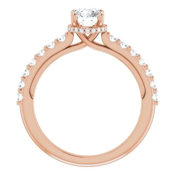 Hidden Halo-Style Engagement Ring Image 2 Golden Sails Jewelers, Inc. Saint Petersburg, FL