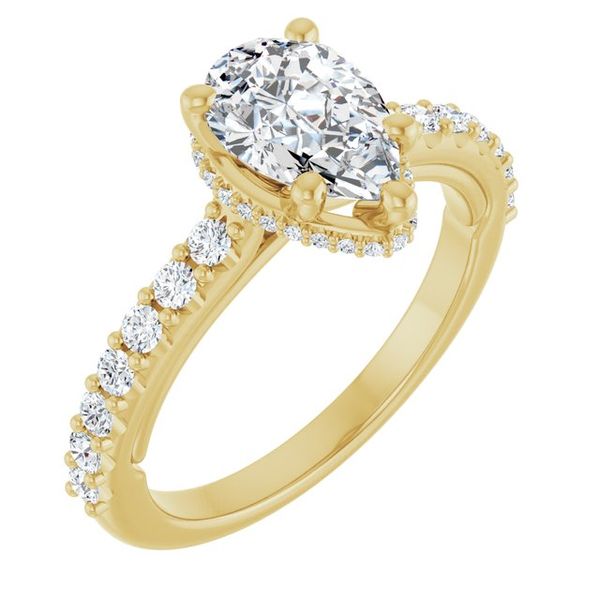 Hidden Halo-Style Engagement Ring