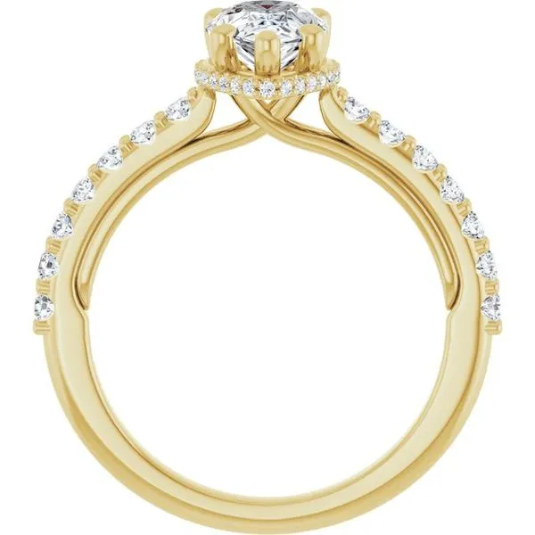 Hidden Halo-Style Engagement Ring Image 2 Clater Jewelers Louisville, KY