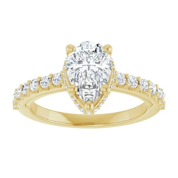Hidden Halo-Style Engagement Ring Image 3 Clater Jewelers Louisville, KY