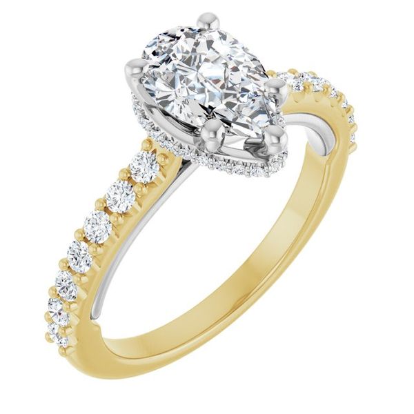 Hidden Halo-Style Engagement Ring