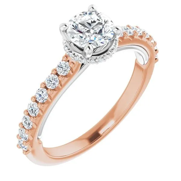Hidden Halo-Style Engagement Ring Arezzo Jewelers Elmwood Park, IL