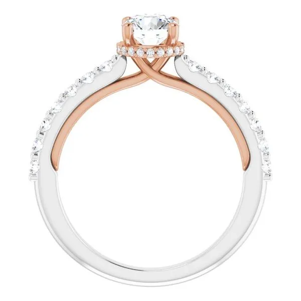Hidden Halo-Style Engagement Ring Image 2 Austin's Fine Diamonds & Jewelry Lyndhurst, NJ