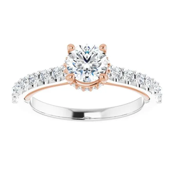 Hidden Halo-Style Engagement Ring Image 3 Arezzo Jewelers Elmwood Park, IL