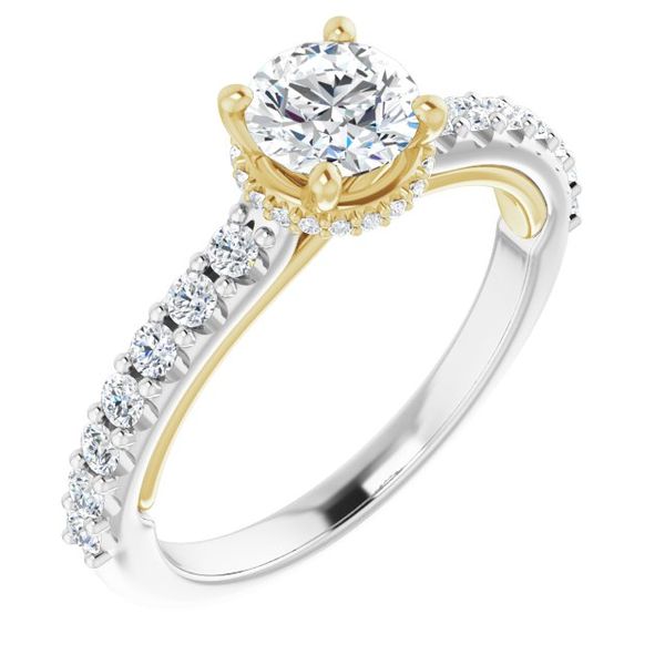 Hidden Halo-Style Engagement Ring