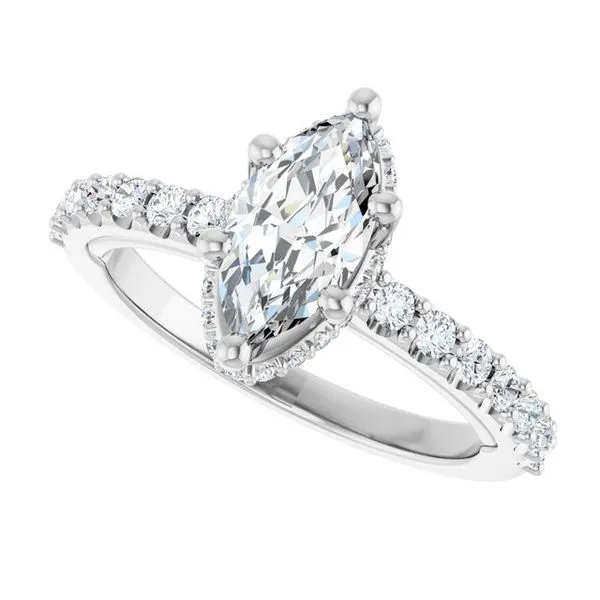 Hidden Halo-Style Engagement Ring Image 5 Clater Jewelers Louisville, KY