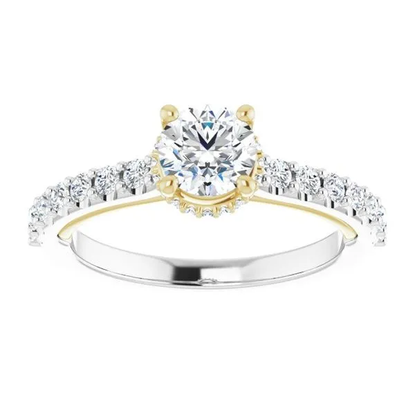 Hidden Halo-Style Engagement Ring Image 3 Austin's Fine Diamonds & Jewelry Lyndhurst, NJ
