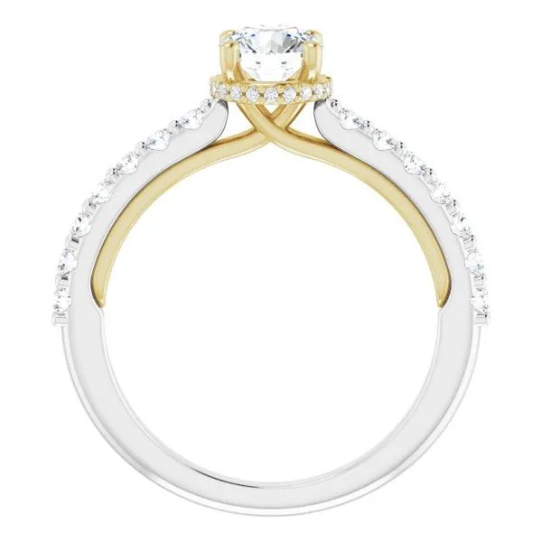 Hidden Halo-Style Engagement Ring Image 2 House of Silva Wooster, OH