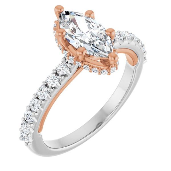 Hidden Halo-Style Engagement Ring