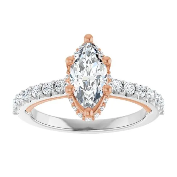 Hidden Halo-Style Engagement Ring Image 3 Arezzo Jewelers Elmwood Park, IL