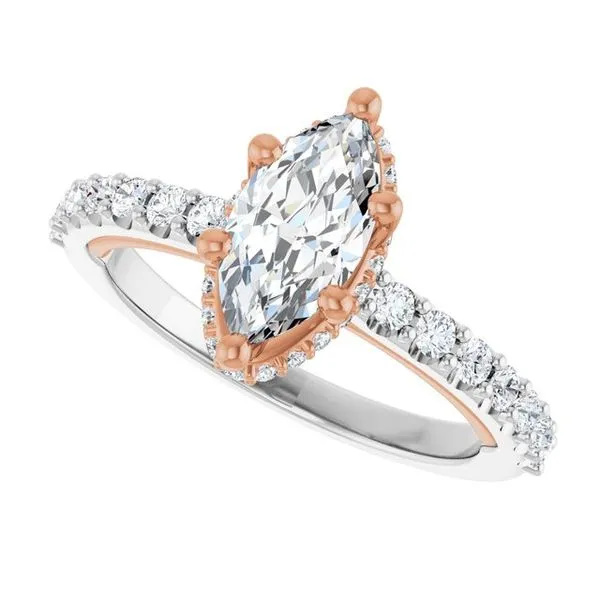 Hidden Halo-Style Engagement Ring Image 5 Clater Jewelers Louisville, KY