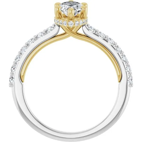 Hidden Halo-Style Engagement Ring Image 2 Arezzo Jewelers Elmwood Park, IL