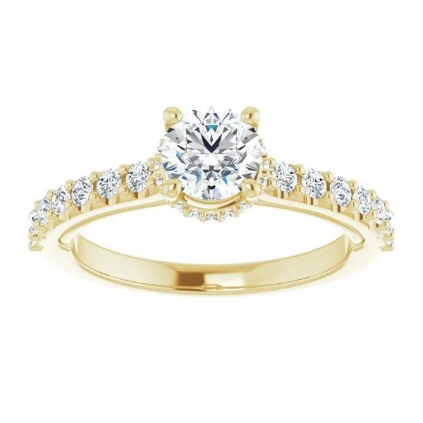 Hidden Halo-Style Engagement Ring Image 3 Rox Atlanta Jewelers Decatur, GA