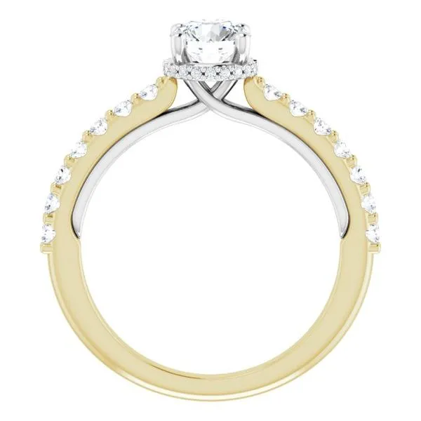 Hidden Halo-Style Engagement Ring Image 2 Clater Jewelers Louisville, KY