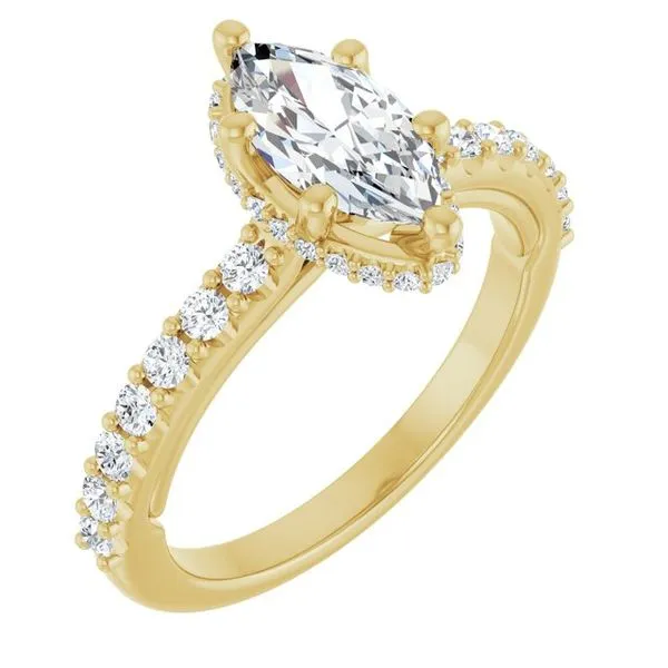Hidden Halo-Style Engagement Ring Eskews Fine Jewelers Lee's Summit, MO