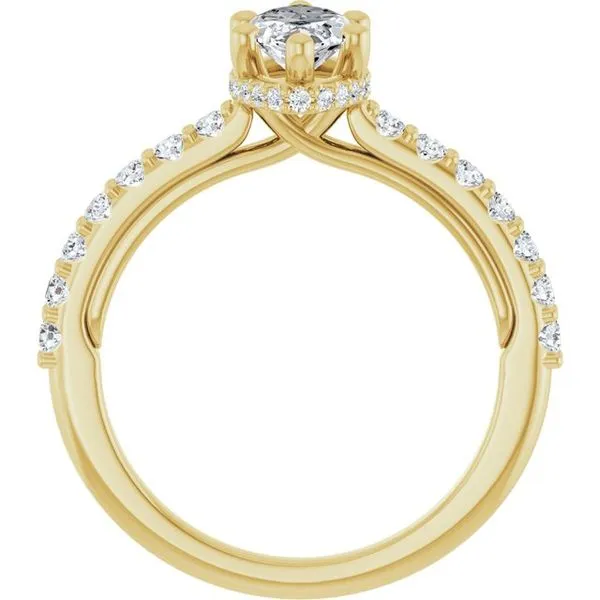 Hidden Halo-Style Engagement Ring Image 2 Hudson Valley Goldsmith New Paltz, NY