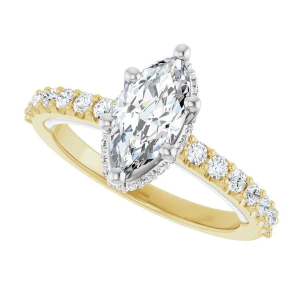 Hidden Halo-Style Engagement Ring Image 5 Golden Sails Jewelers, Inc. Saint Petersburg, FL