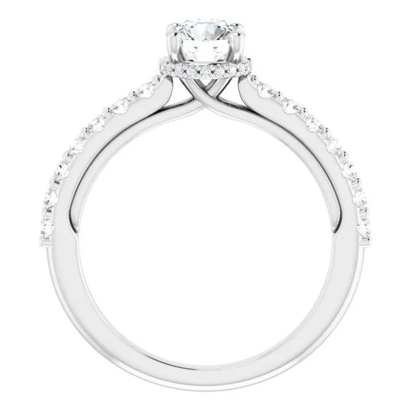 Hidden Halo-Style Engagement Ring Image 2 Clater Jewelers Louisville, KY